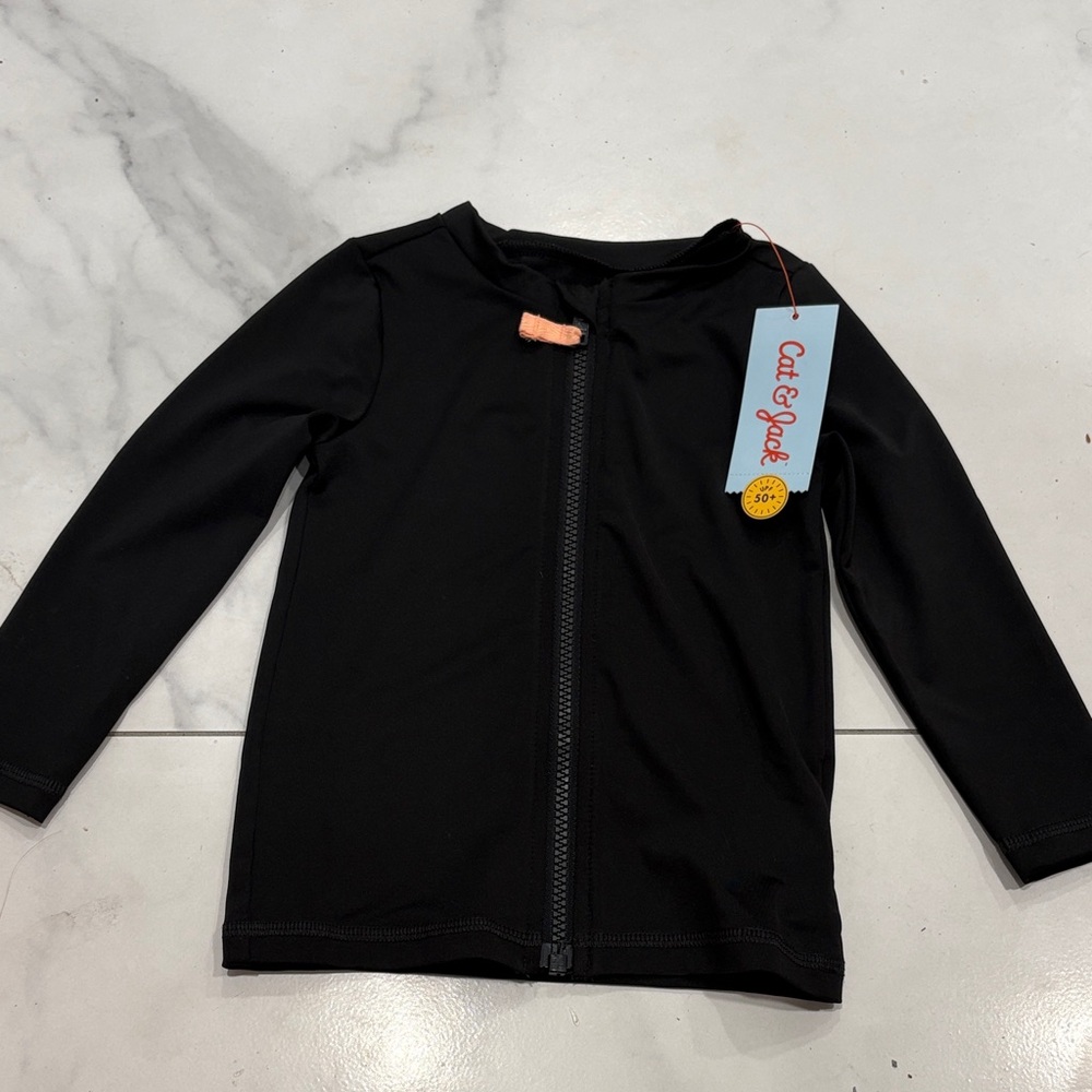 Cat & Jack Kids Black Rashguard